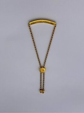 Monica Vinader Gold-Tone Adjustable Friendship Bracelet